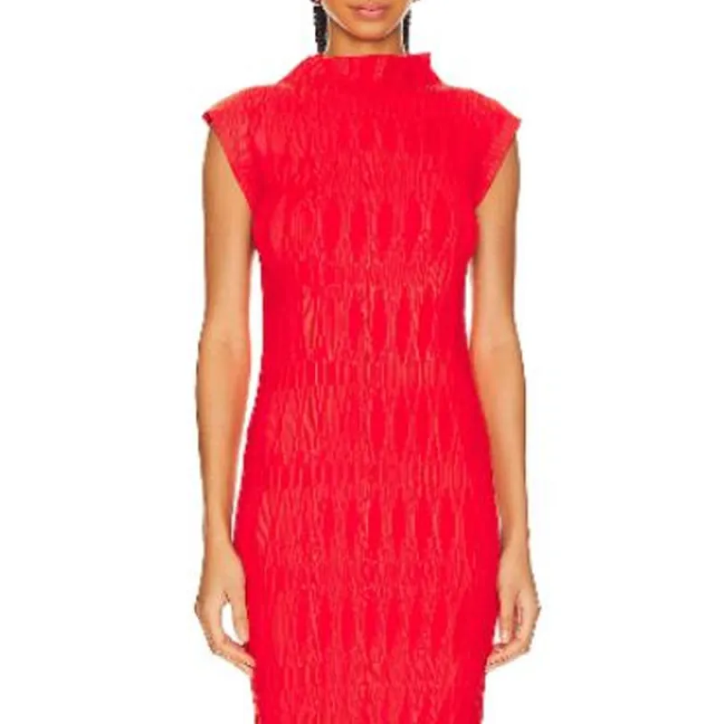 VERONICA BEARD Sleeveless Dress Women's Flame Red-3