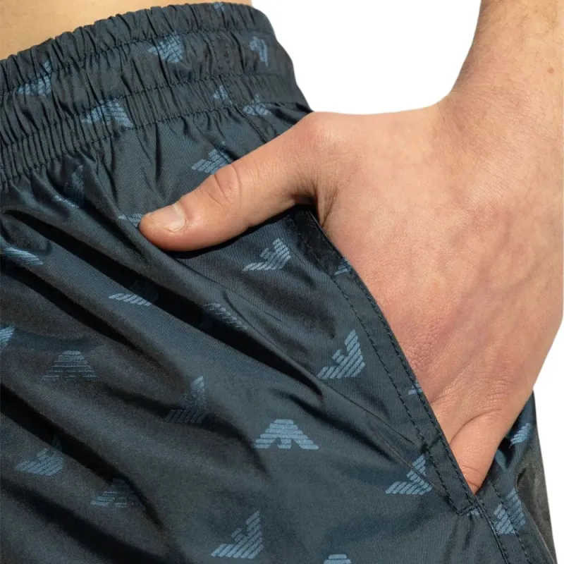 EMPORIO ARMANI Logo print Swim Shorts-3