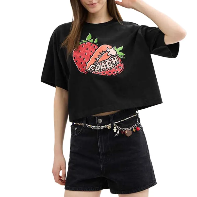 COACH T Shirts Women's Black-1