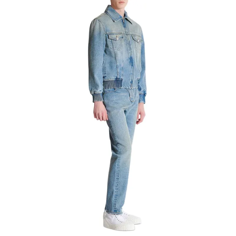 BALMAIN SS25 Jackets & Coats Men's Blue-5