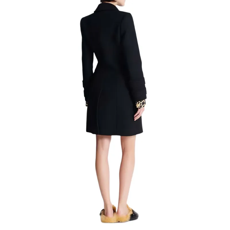 BALMAIN Coats Women's Black-3