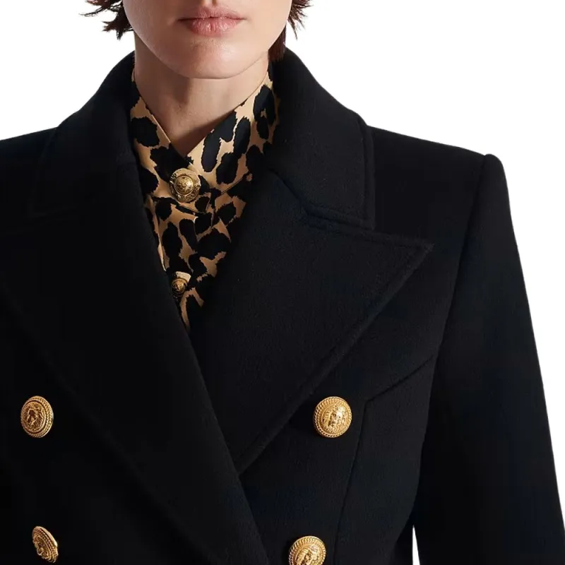 BALMAIN Coats Women's Black-6