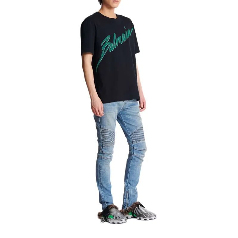 BALMAIN Logo print T shirt-5