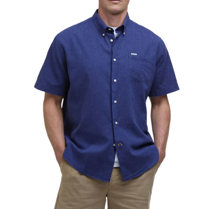 BARBOUR Shirts Men Indigo-2