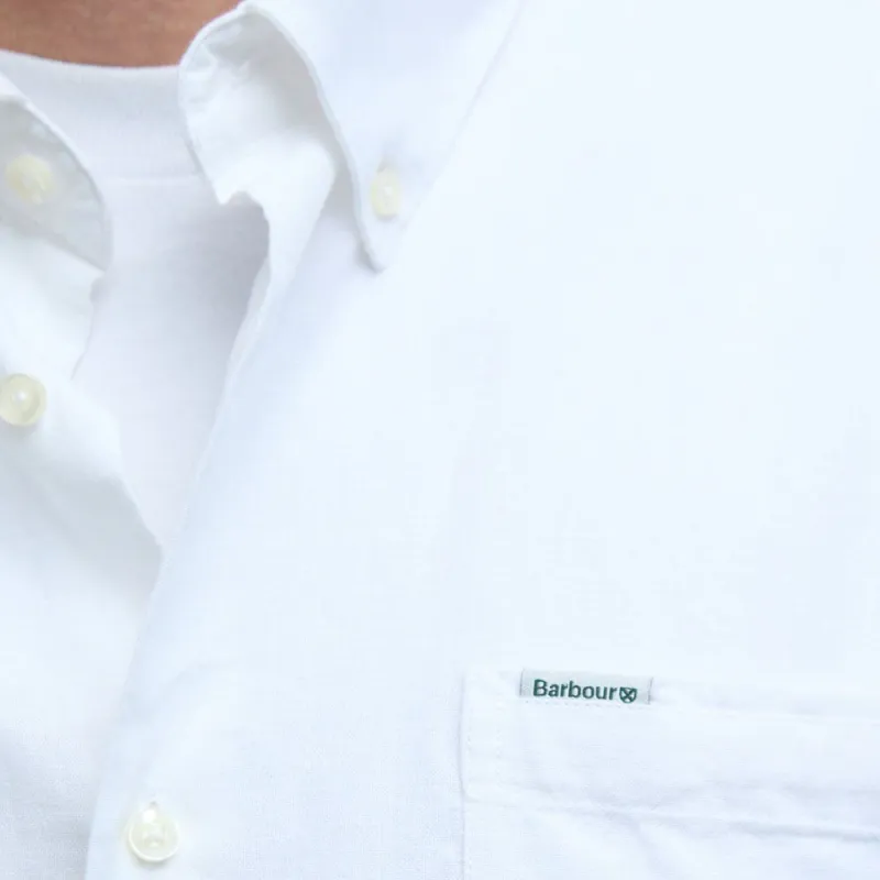 BARBOUR Shirt Men's Classic White-5