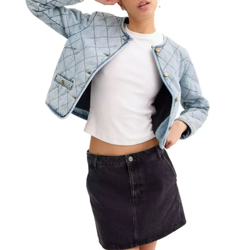 COACH Denim Jacket Women's Light Blue-1