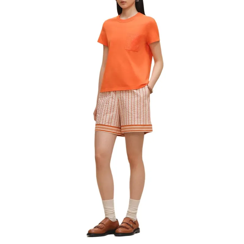 HERMES SS25 T Shirt Women's Orange-2