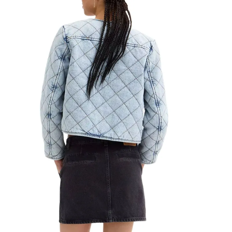 COACH Denim Jacket Women's Light Blue-2