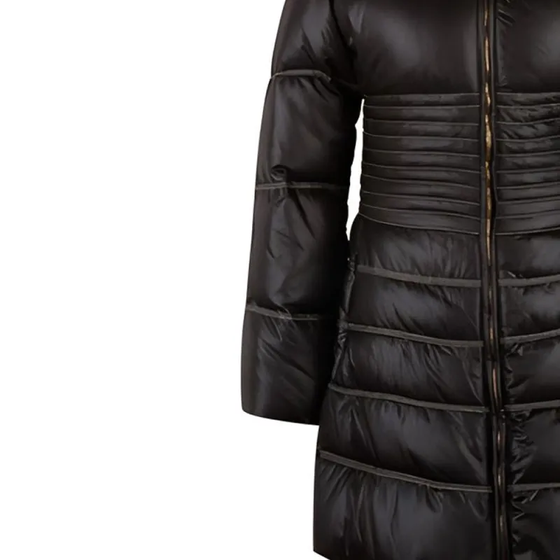 VERSACE Down Jacket Women's Black-3