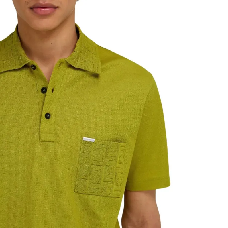 Ferragamo Gancini jacquard Polo Shirt-4