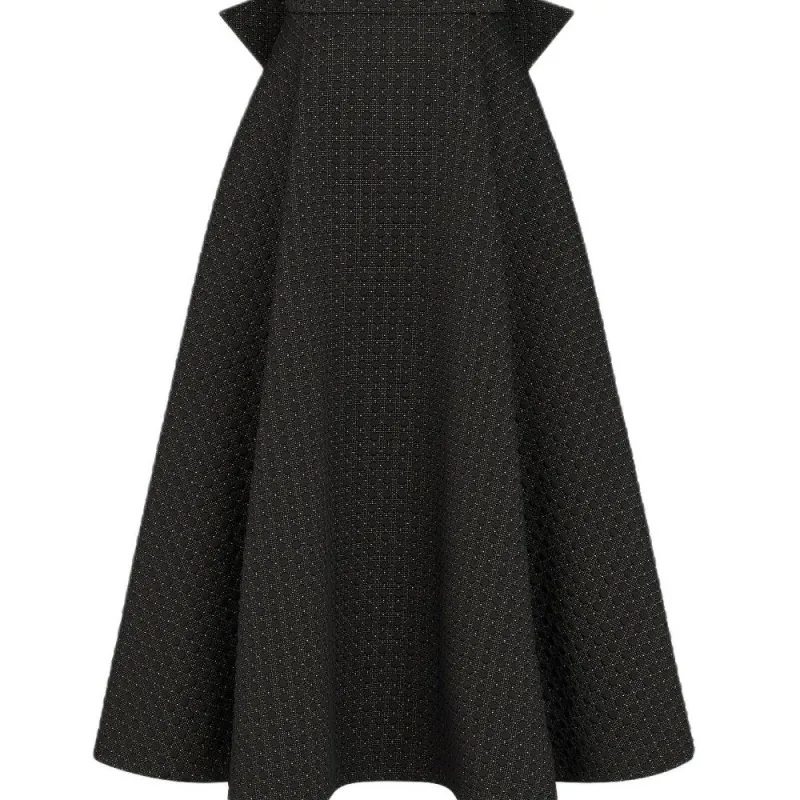 DIOR Slip Dresses Women's Black-3