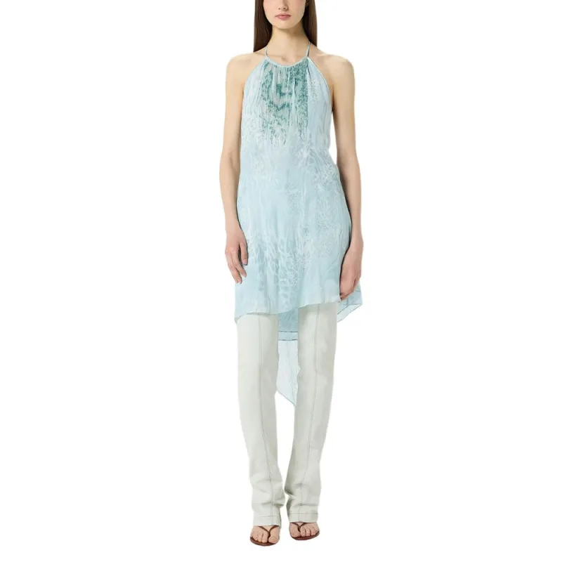 Blumarine Slip Dress Women's Blue-1