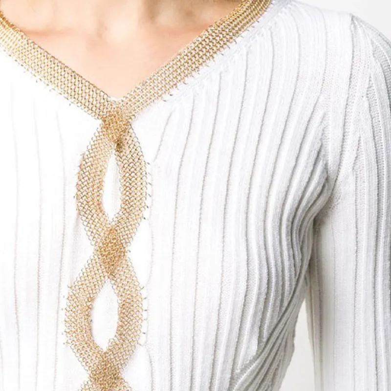Alexander McQueen Long Sleeved Dresses Women's White-4