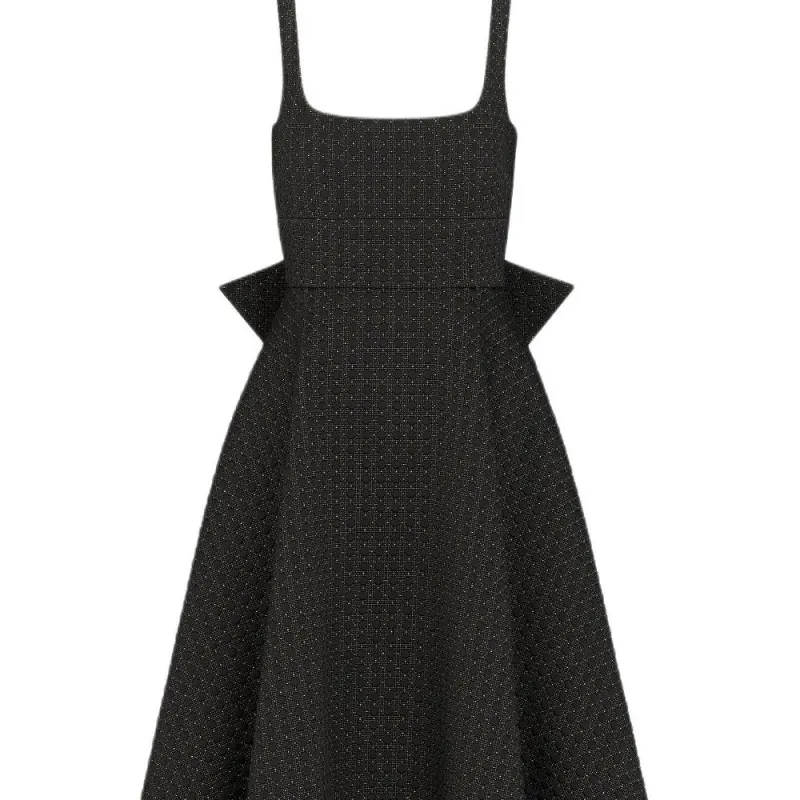 DIOR Slip Dresses Women's Black-2