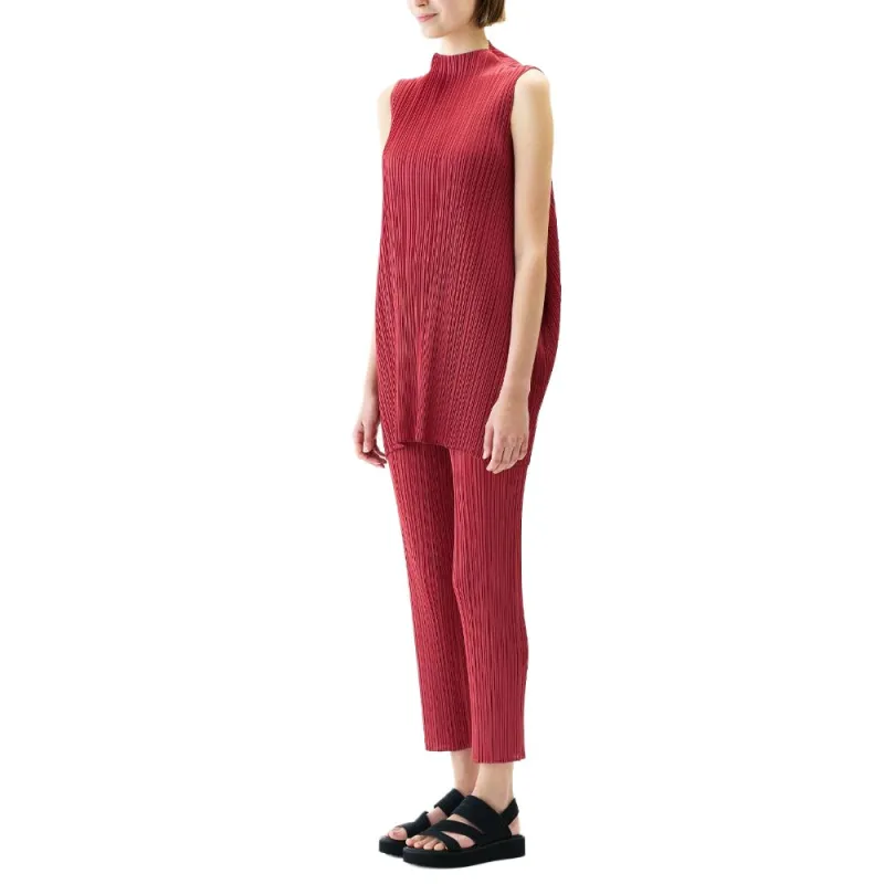 PLEATS PLEASE ISSEY MIYAKE T Shirt Women's Dark Red-3