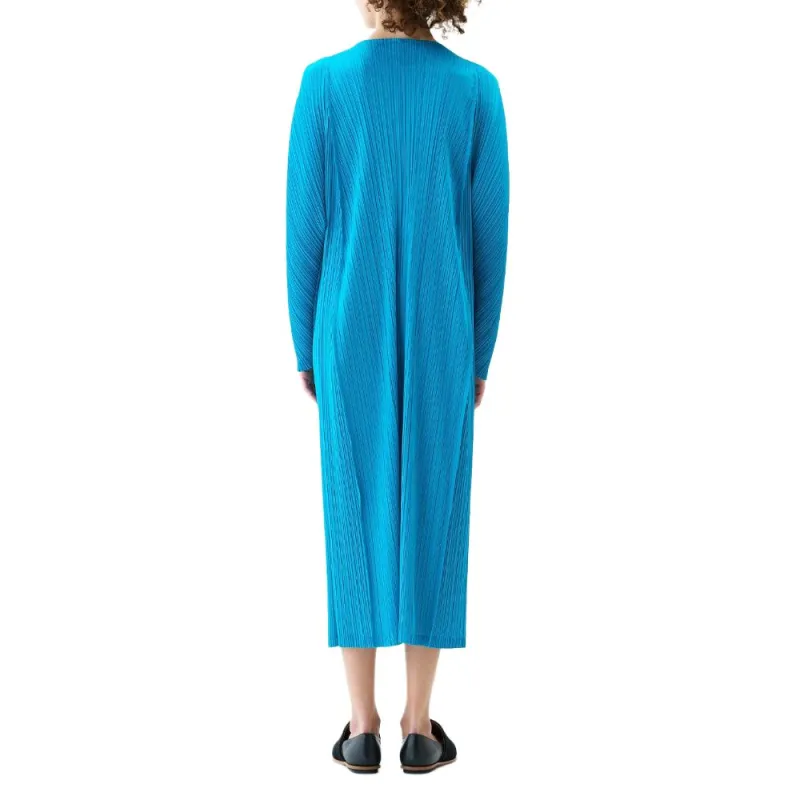 PLEATS PLEASE ISSEY MIYAKE Long Sleeved Dress Women's Bright Blue-2