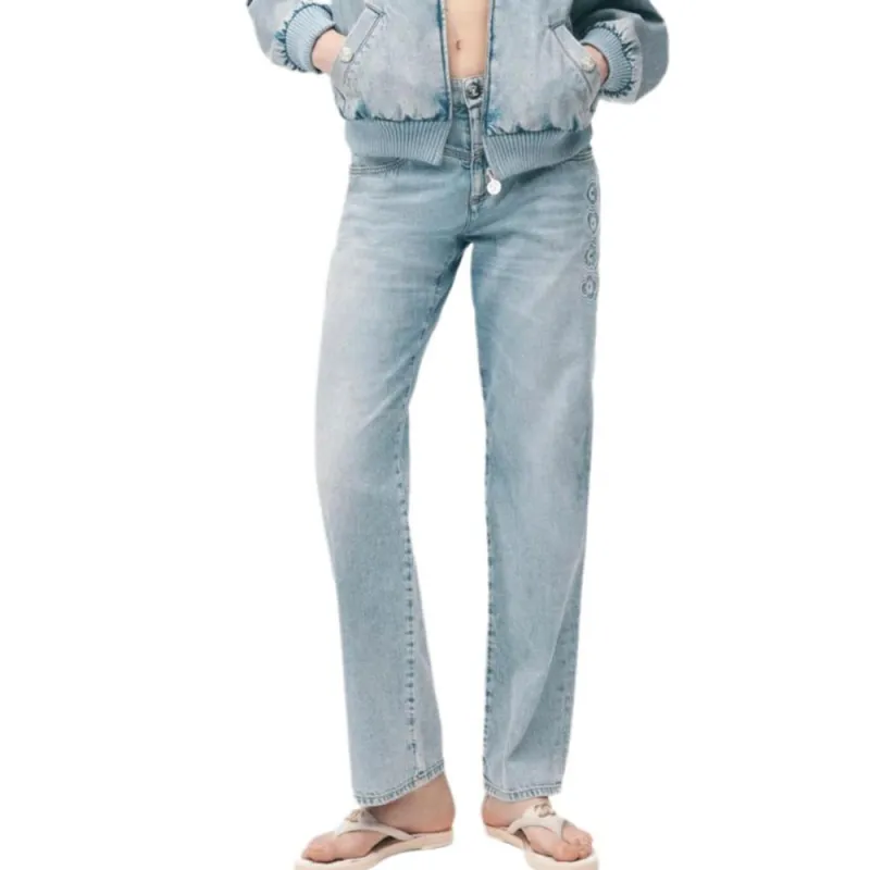 CHANEL Jeans Women's Light Blue-1