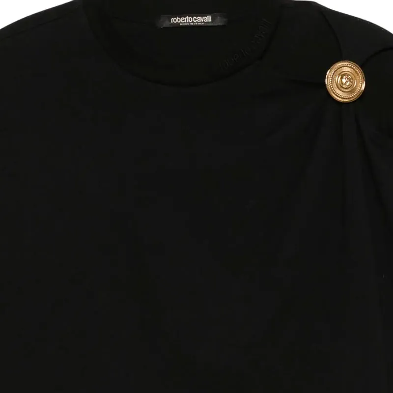 Roberto Cavalli Shoulder jewel T shirt-2