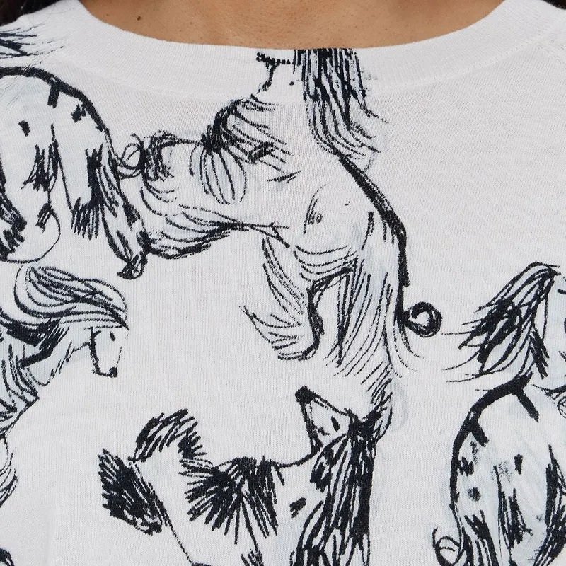 Bimba Y Lola Greyhound print Top-5