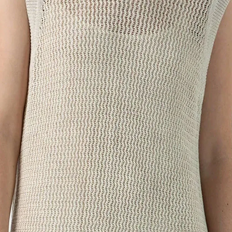 SUNSPEL SS24 Sleeveless Dress Women's Natural White-3