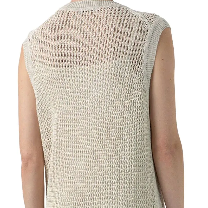 SUNSPEL SS24 Sleeveless Dress Women's Natural White-4