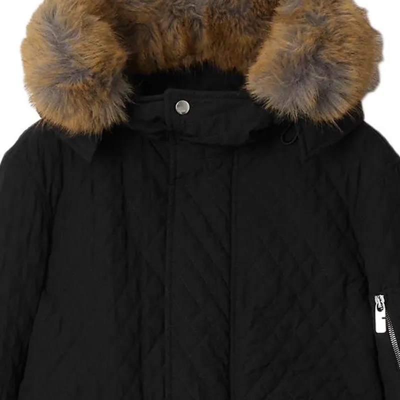 Burberry Short Quilted Nylon Jacket 'Black'-5