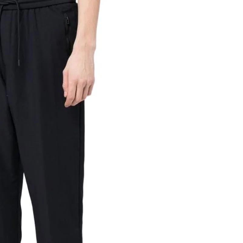 EMPORIO ARMANI Knitted Sweatpants Men Marine Blue-4