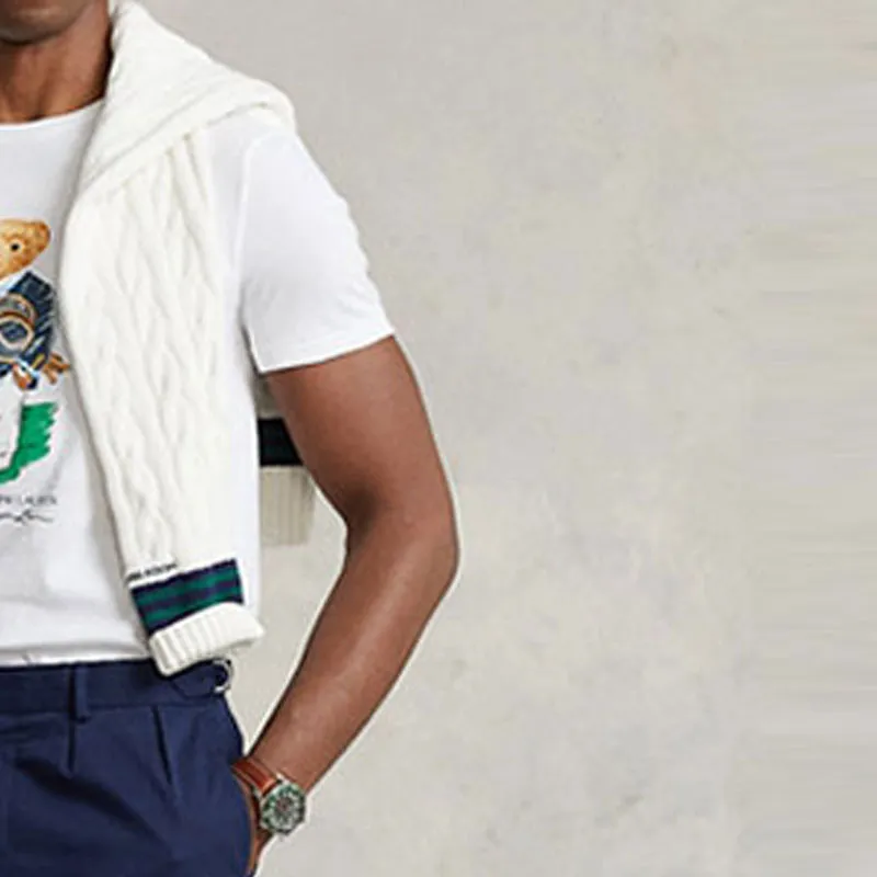 Polo Ralph Lauren T Shirts Men White-4