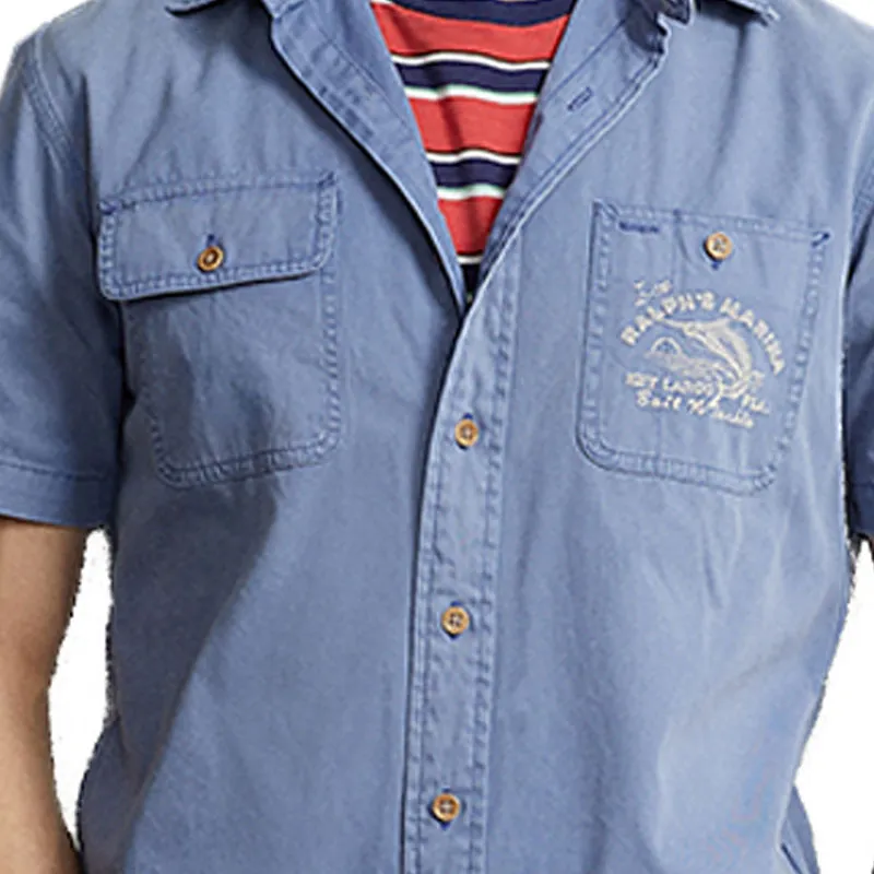Polo Ralph Lauren Shirts Men Light Blue-5