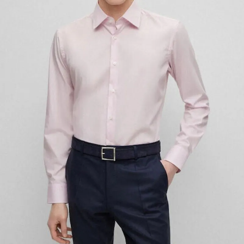 HUGO BOSS Shirts Men Pink-4