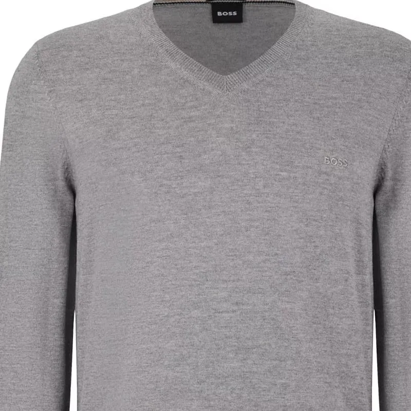 Boss V neck Wool Sweater-5