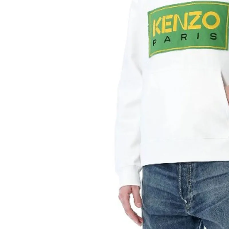 KENZO Logo Patch Long Sleeved Hoodie-4