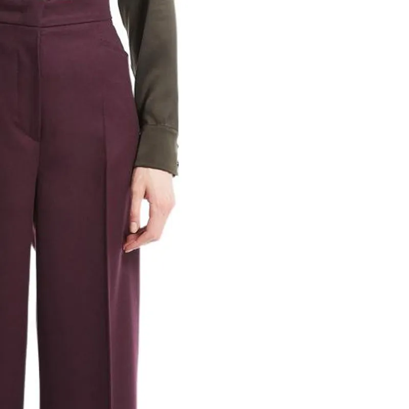MaxMara Studio Casual Pants Women's Purple-4