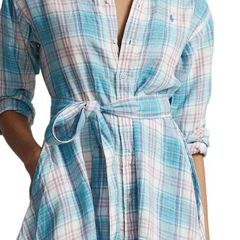 Polo Ralph Lauren Long Sleeved Dresses Women's Blue-4