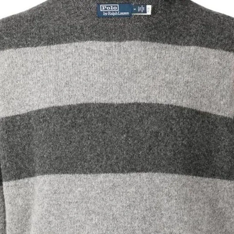 Polo Ralph Lauren Cashmere Sweaters Men Charcoal Gray-4