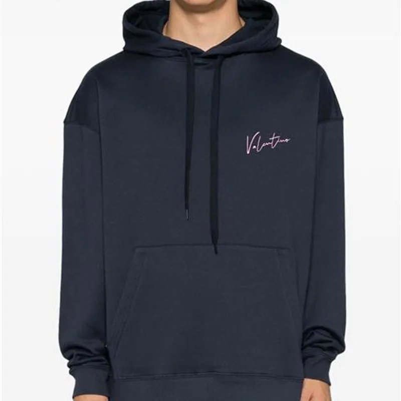 Valentino Logo Printed Drawstring Hoodie-2