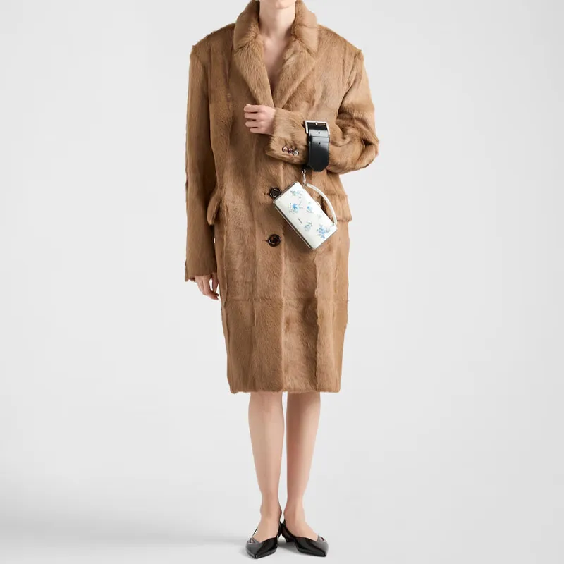 PRADA Coat Women's Beige Yellow-1