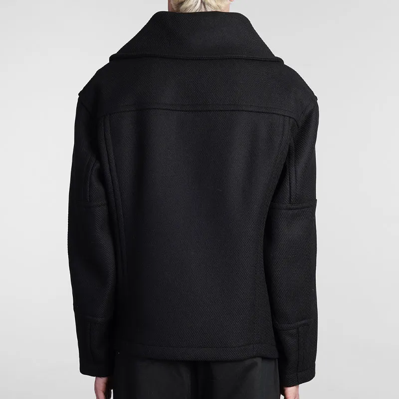 VERSACE Long Sleeved Buttoned Peacoat-2