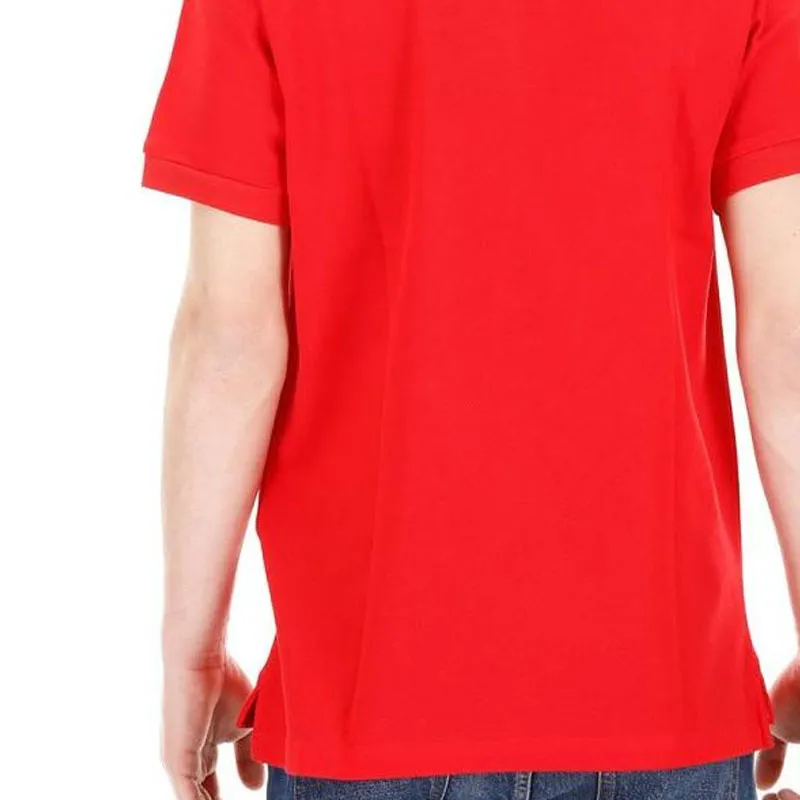 Burberry Polo Shirts Men Red-3