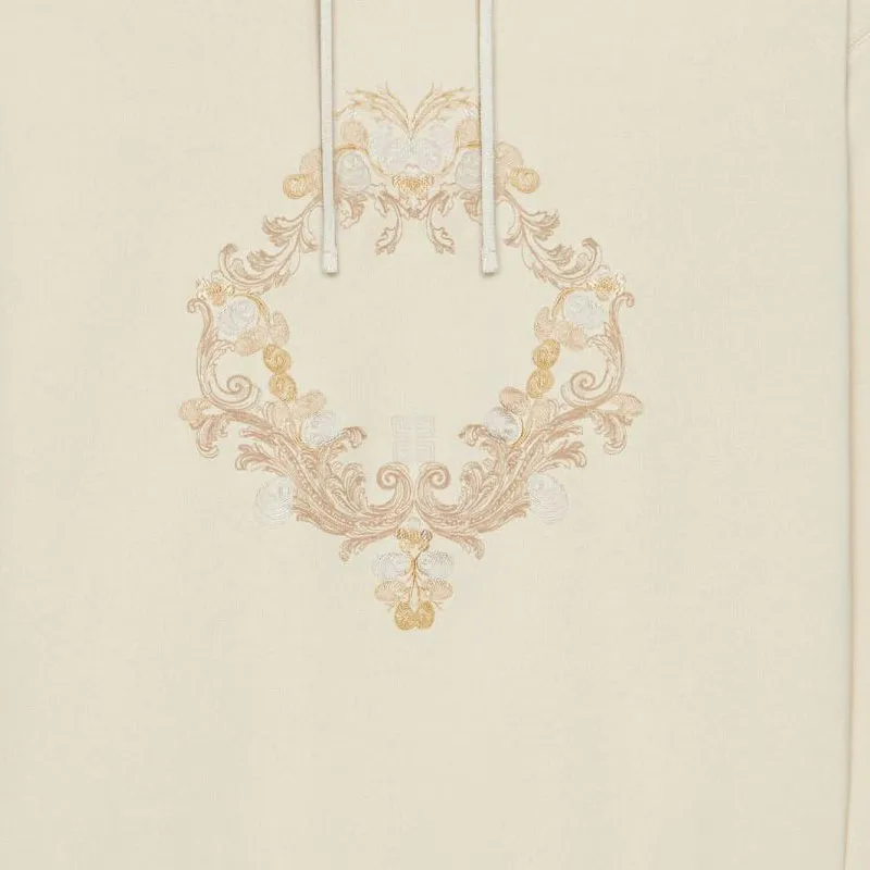 Givenchy Baroque Embroidered Drawstring Hoodie-4
