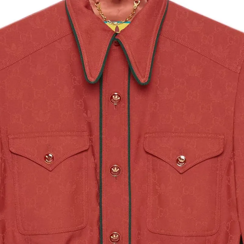 GUCCI X Adidas Gg Trefoil Jacquard Jacket-5