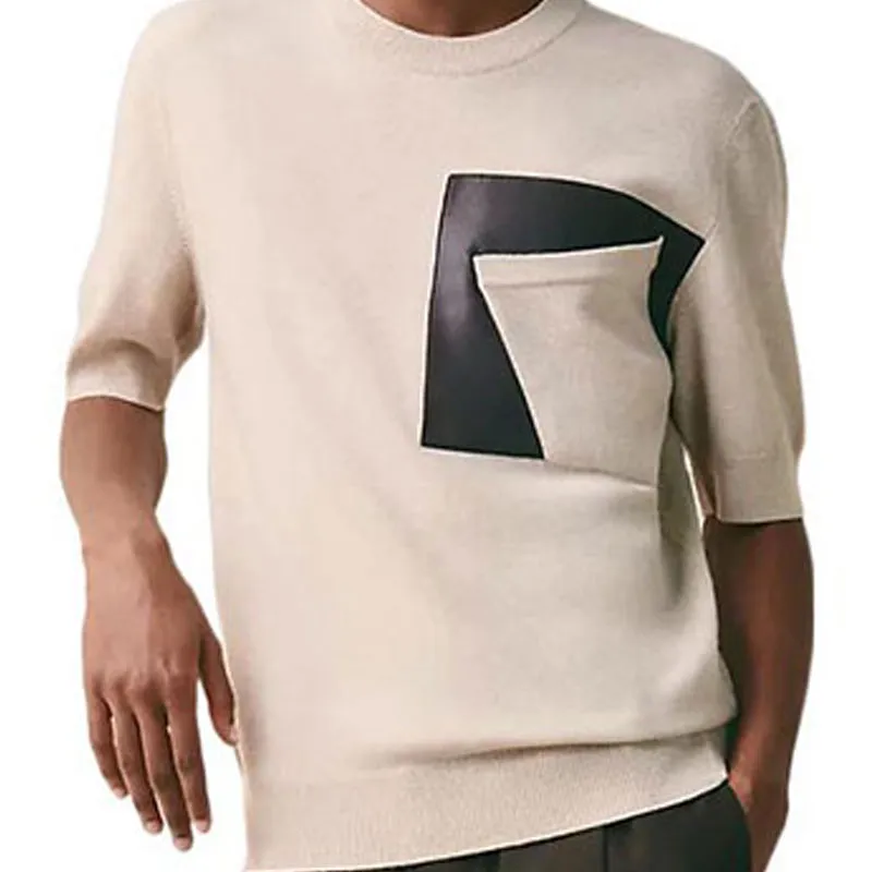 HERMES Sweaters Men Light Khaki-3