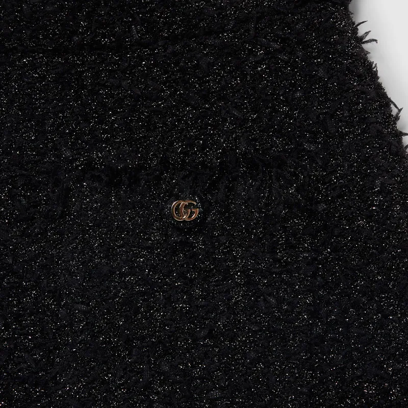 GUCCI Tweed Button Detailed Skirt-6