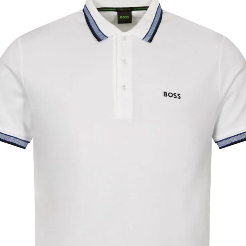 HUGO BOSS Polo Shirts Men White-5