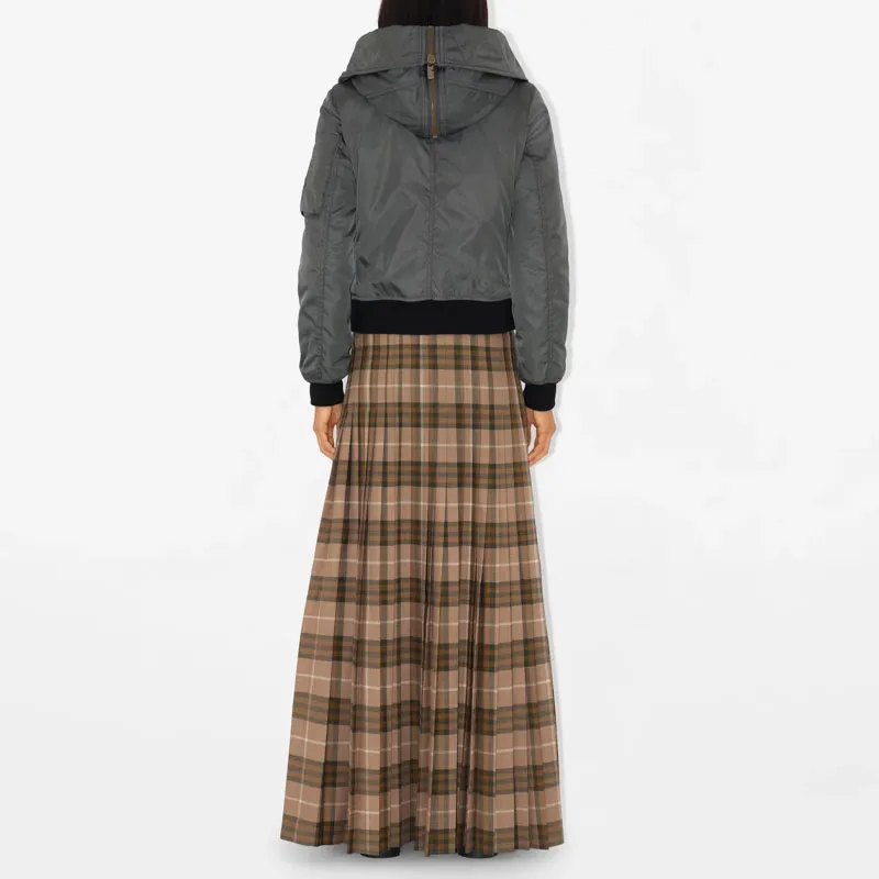 Burberry Logo Embroidered Hooded Jacket-2