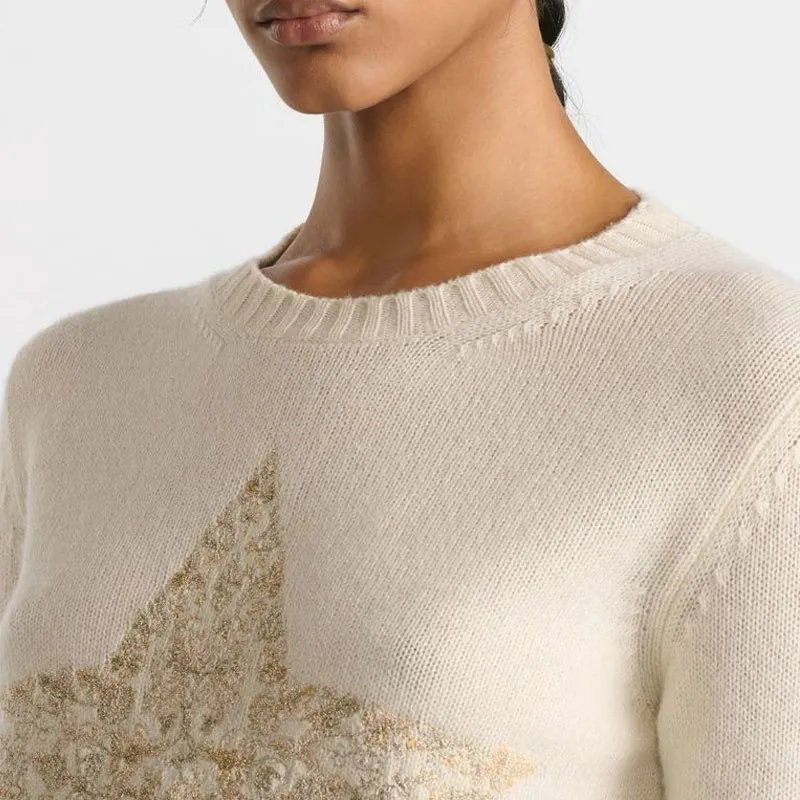 DIOR Cashmere Sweater Women's Ecru-5