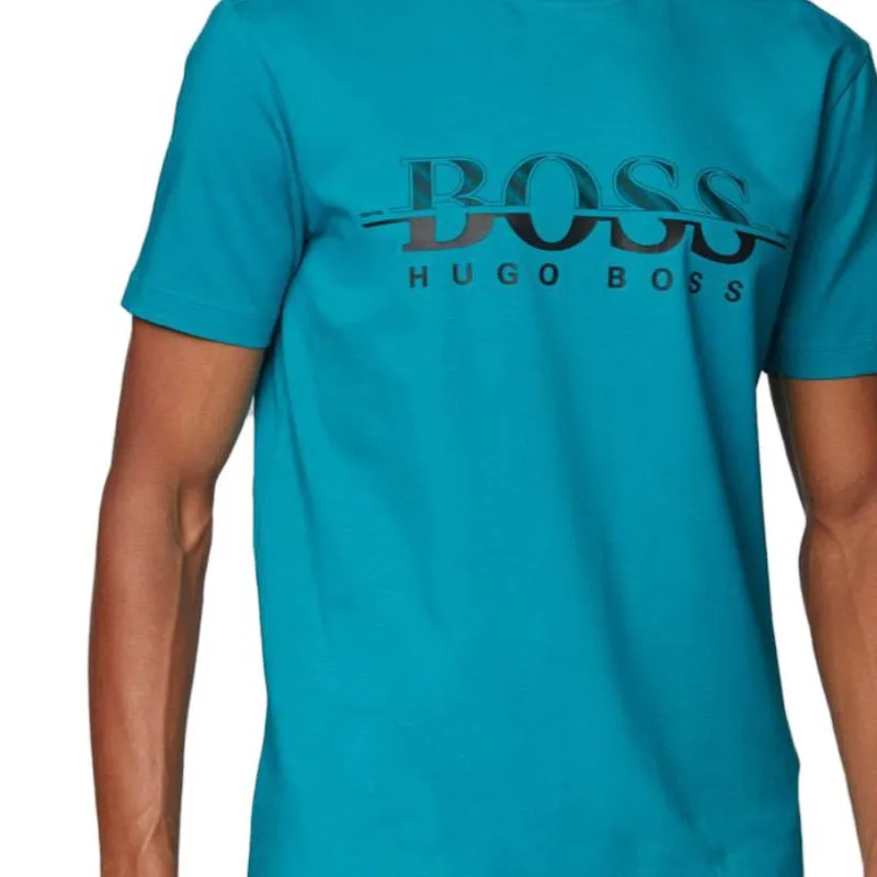 HUGO BOSS T Shirts Men Turquoises-4