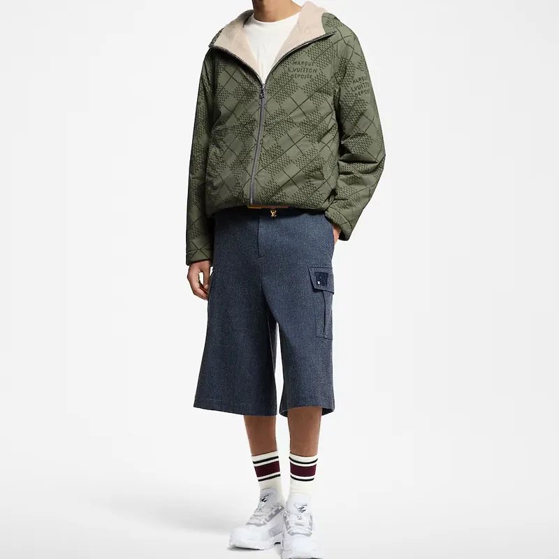 LOUIS VUITTON Reversible Nylon And Fleece Windbreaker-4