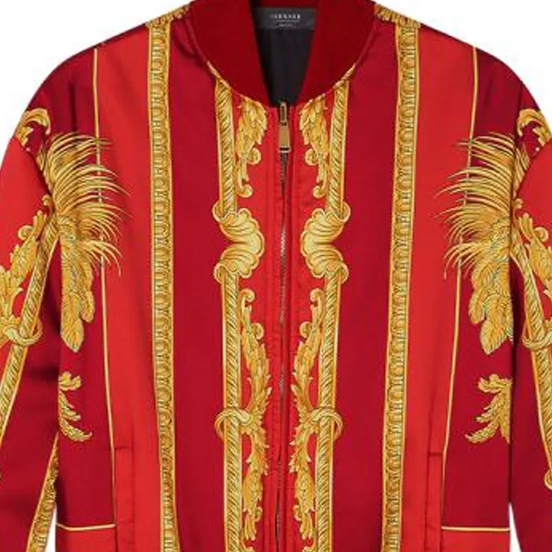 VERSACE Jackets Women's Red-4
