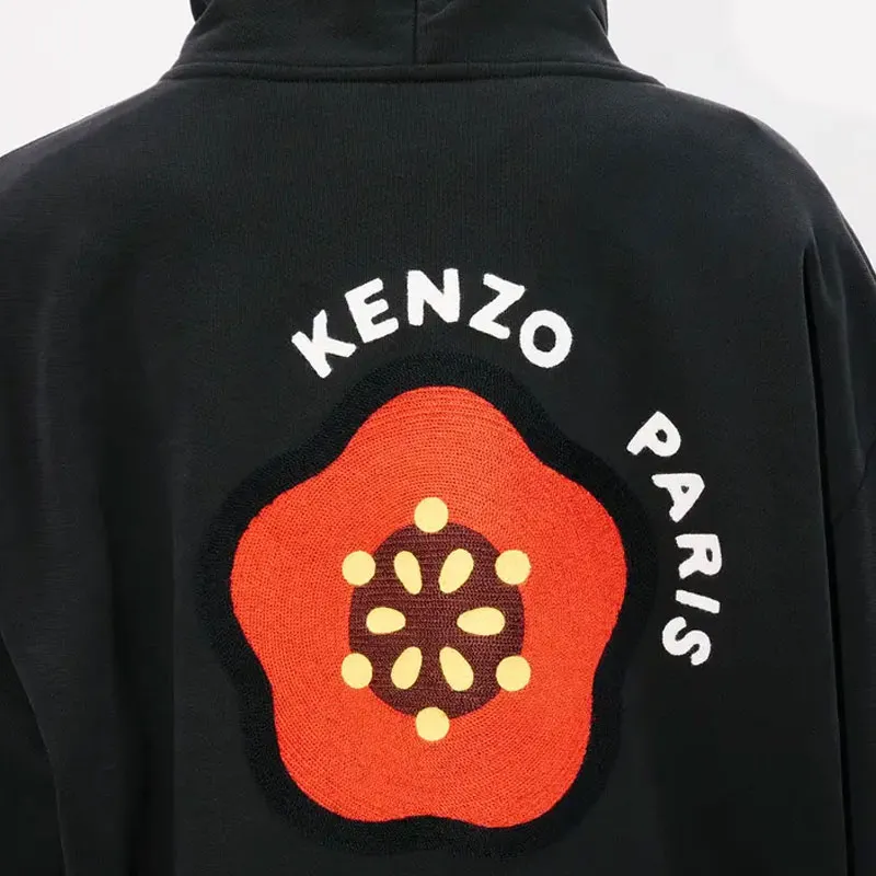 KENZO Pop Embroidered Oversized Hoodie-6
